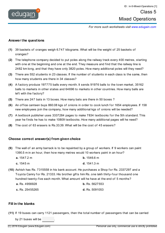 class-5-math-worksheets-and-problems-mixed-operations-edugain-india